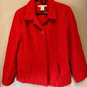 Red Quilted Jacket